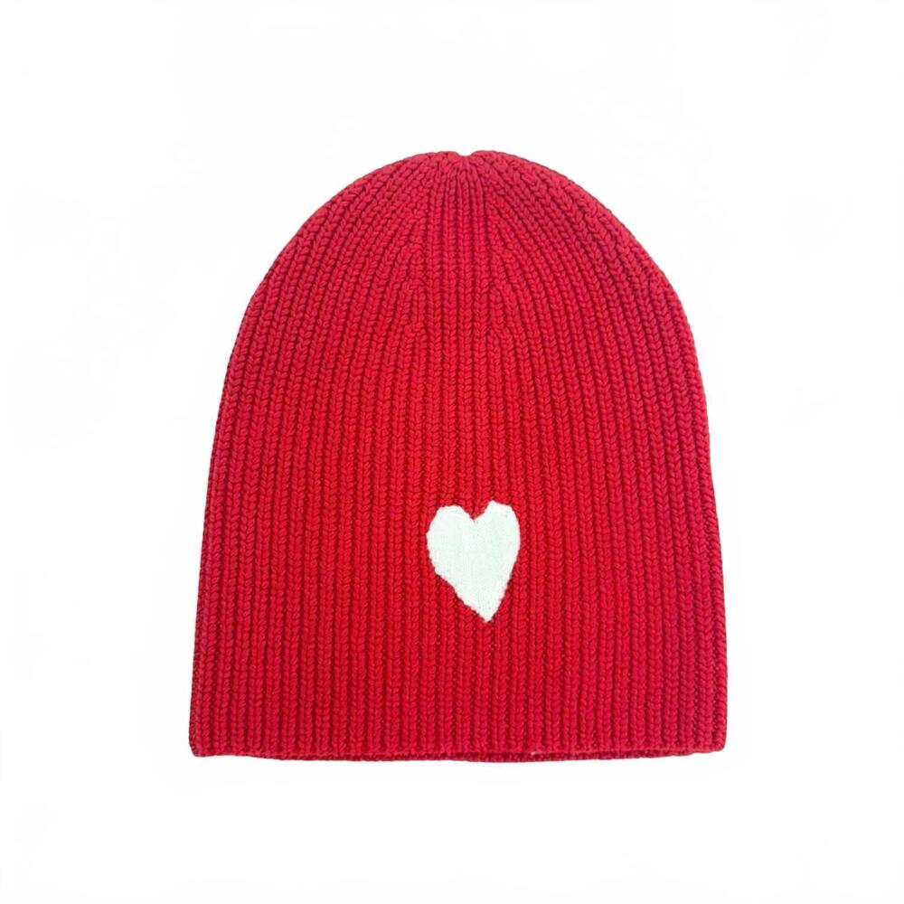NEW KERRI ROSENTHAL women's love beanie in red